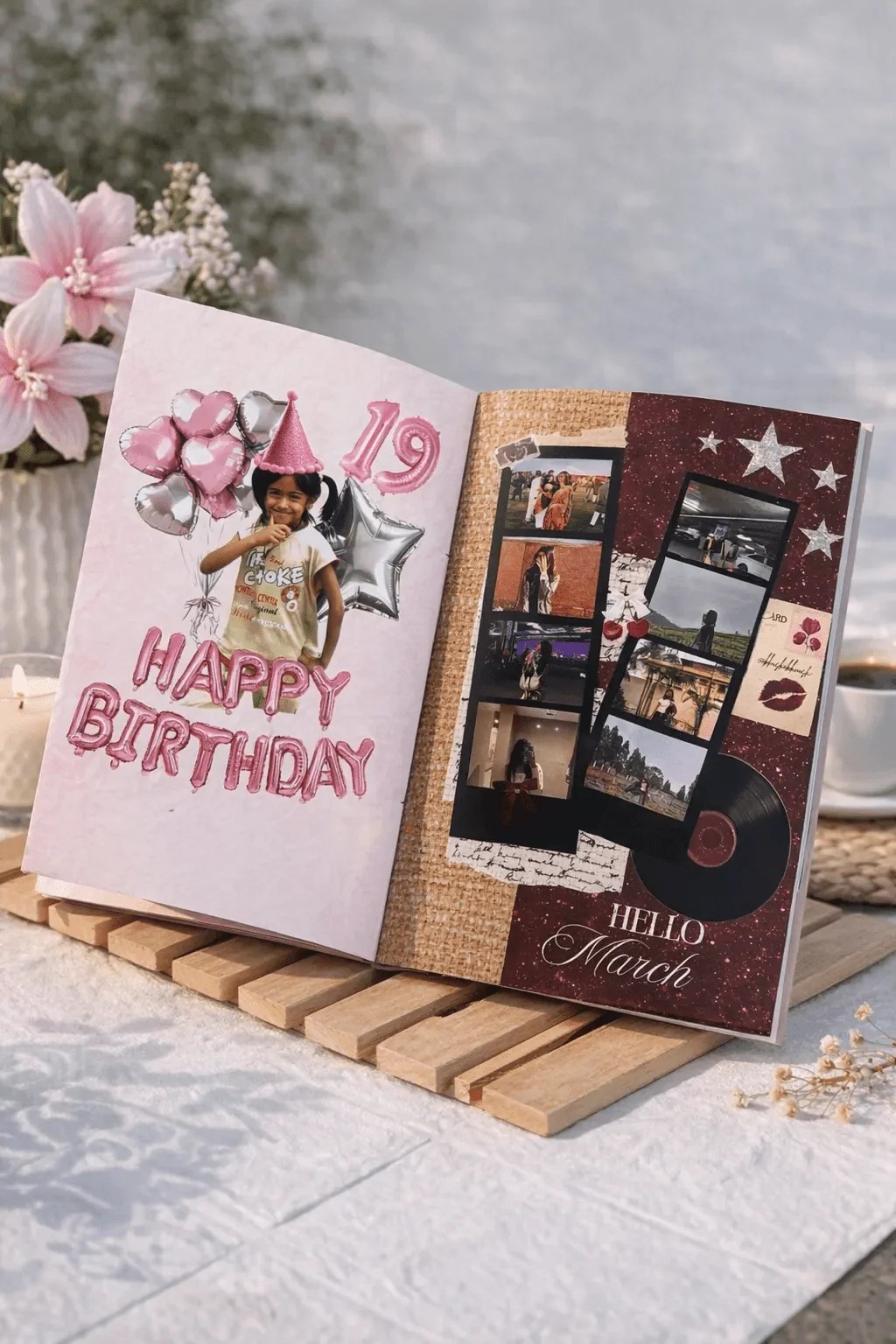 Customised birthday photo magazine